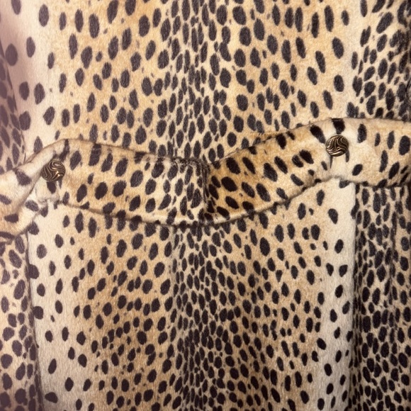 1960S pony hair Faux Leopard Swing Coat - Picture 13 of 15